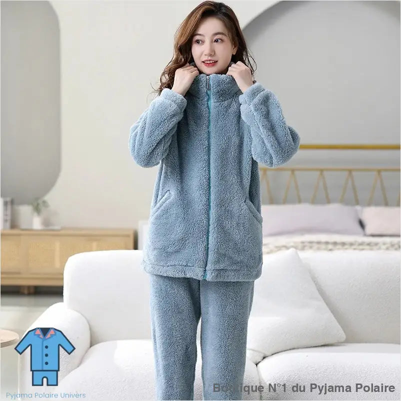 Pyjama Femme Avec Veste Polaire