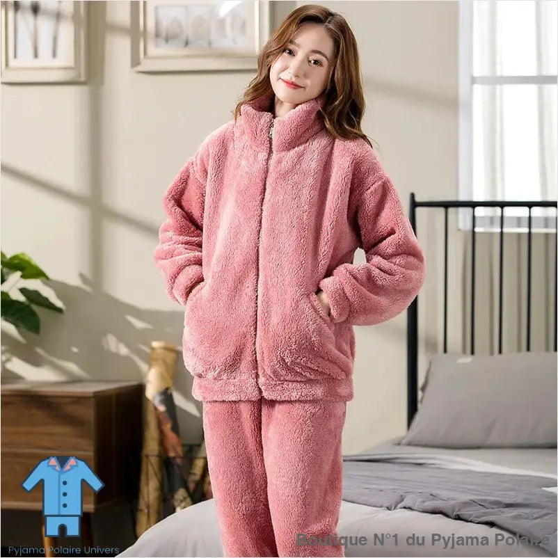 Pyjama Femme Avec Veste Polaire