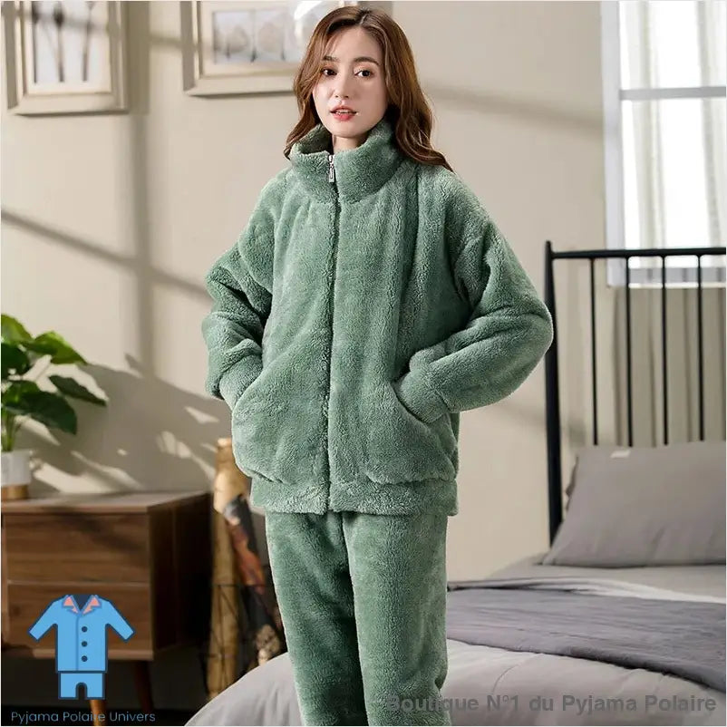 Pyjama Femme Avec Veste Polaire